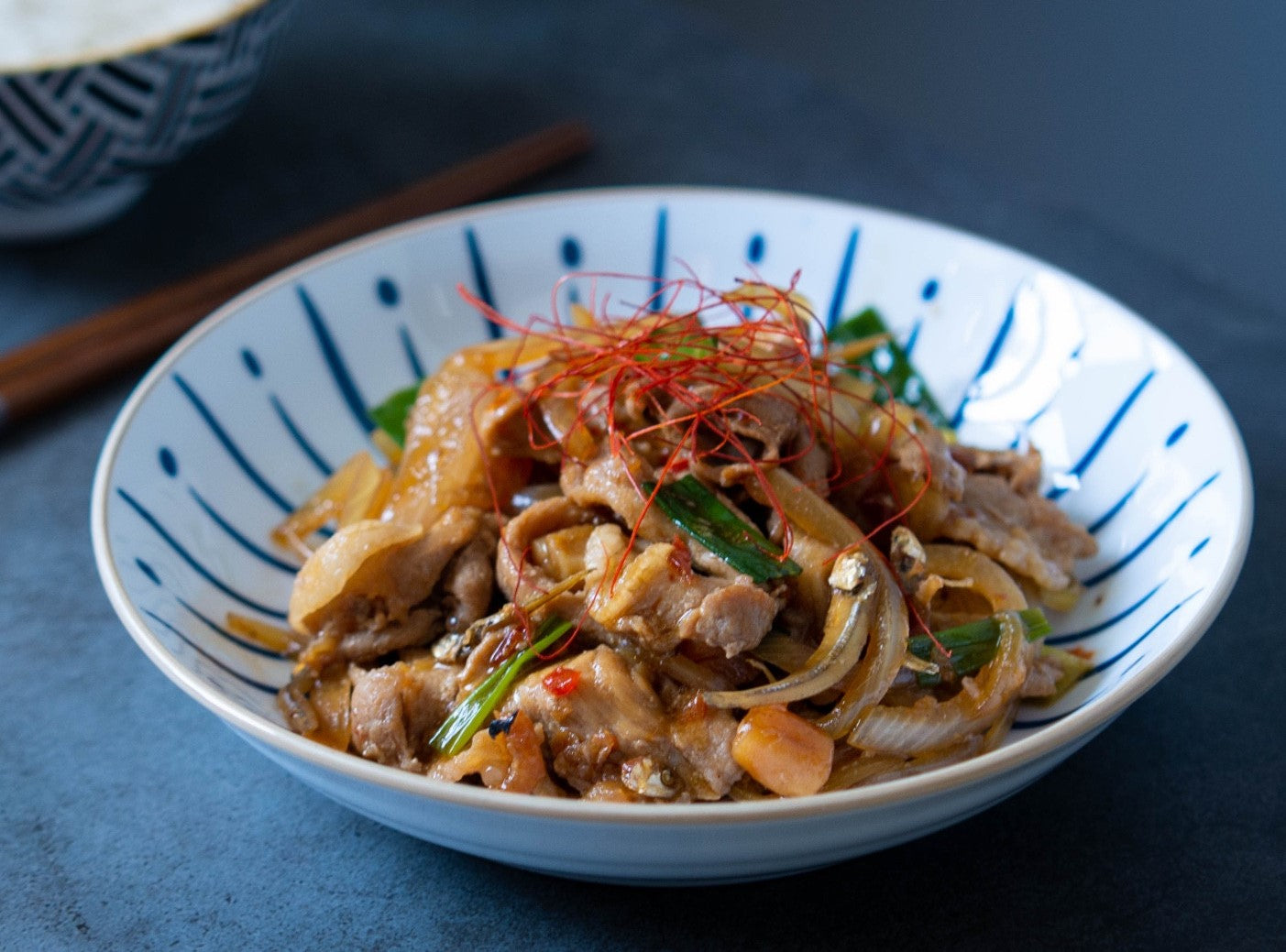 秘製翠玉瓜￼XO醬炒豚肉